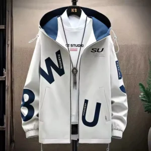 Men's Jacket Spring Fall Hooded Coats Casual Style Trend Streetwear Zipper Male Fashion 2023 Clothing